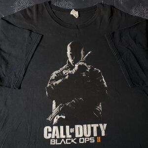 Vintage 2000s Y2k 2012 Call Of Duty Black Ops 2 Vidro Game Promo T-shirt 2XL